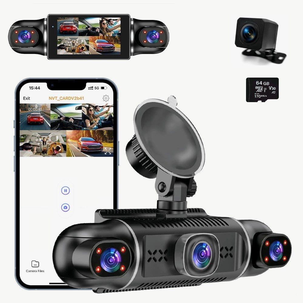 Maximale Sicherheit auf jeder Fahrt: Die 360° Dashcam mit 4 Kameras
