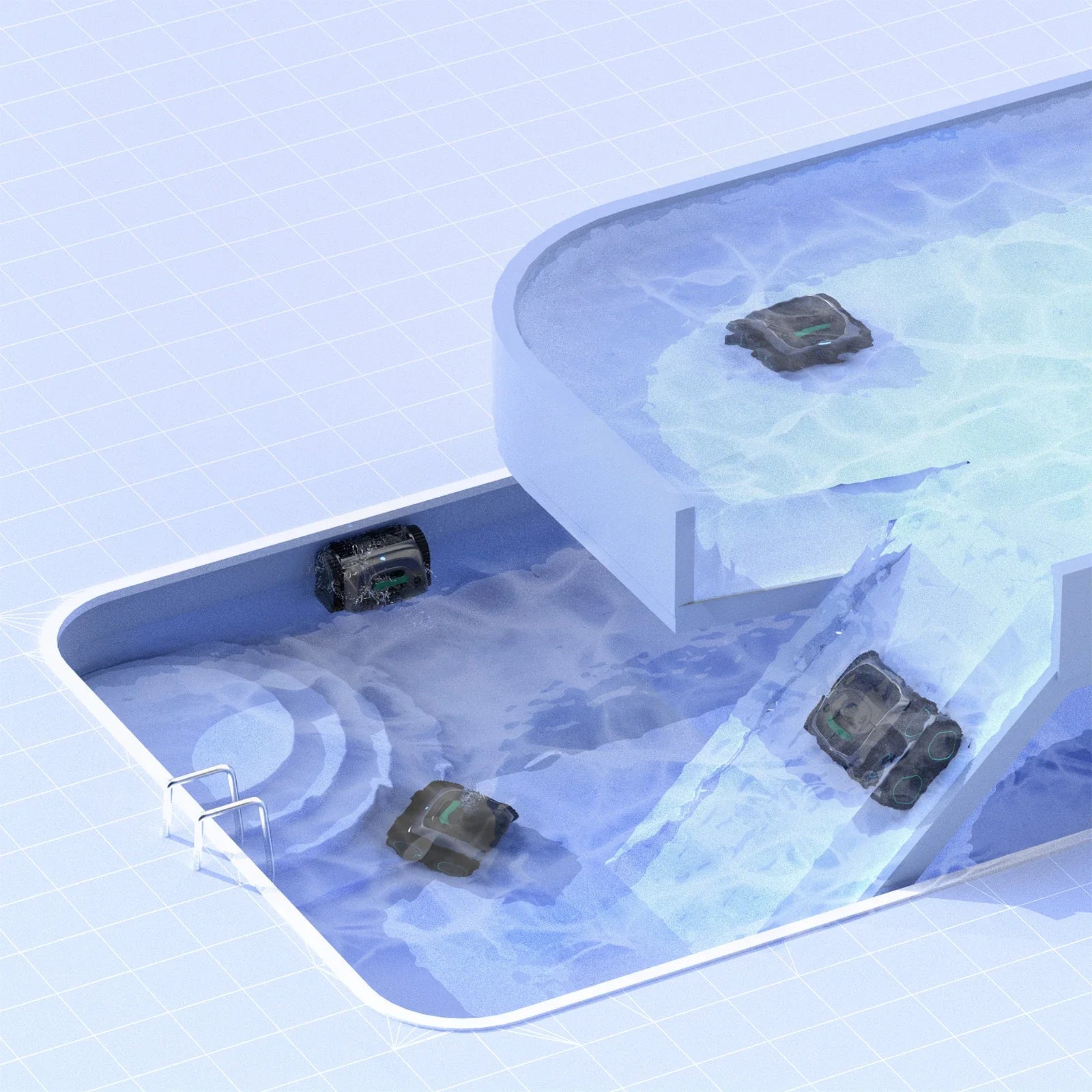 WYBOT C1 Roboter-Poolreiniger mit App-Steuerung