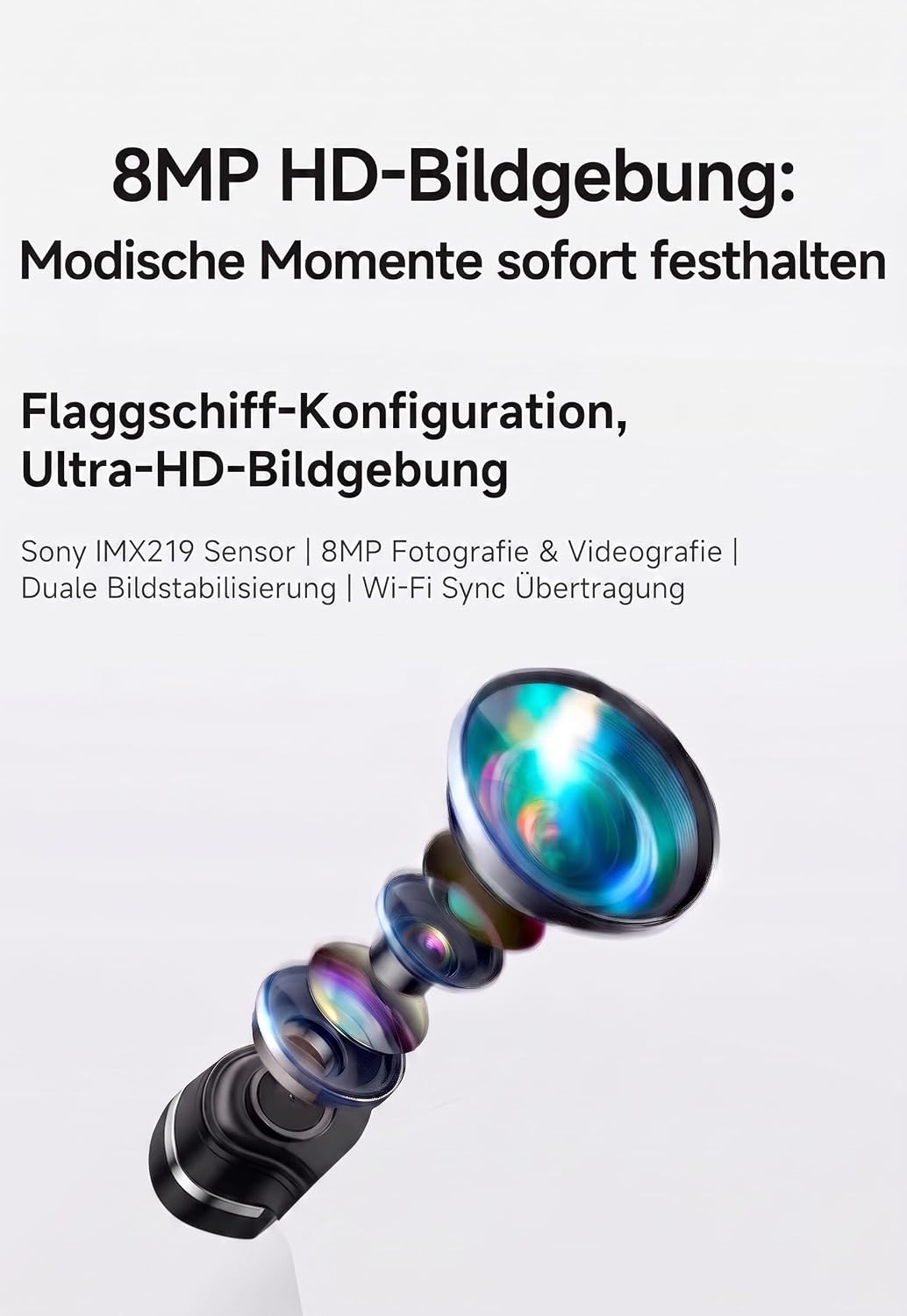 Smart Glasses – KI Brille, ChatGPT-Sprachassistent, Echtzeit-Übersetzung 89 Sprachen, 2K-Kamera, WLAN, UV-Schutz, Wasserdicht, Objekterkennung, 2 Gläser (photochrom + Sonnengläser), Ladeetui