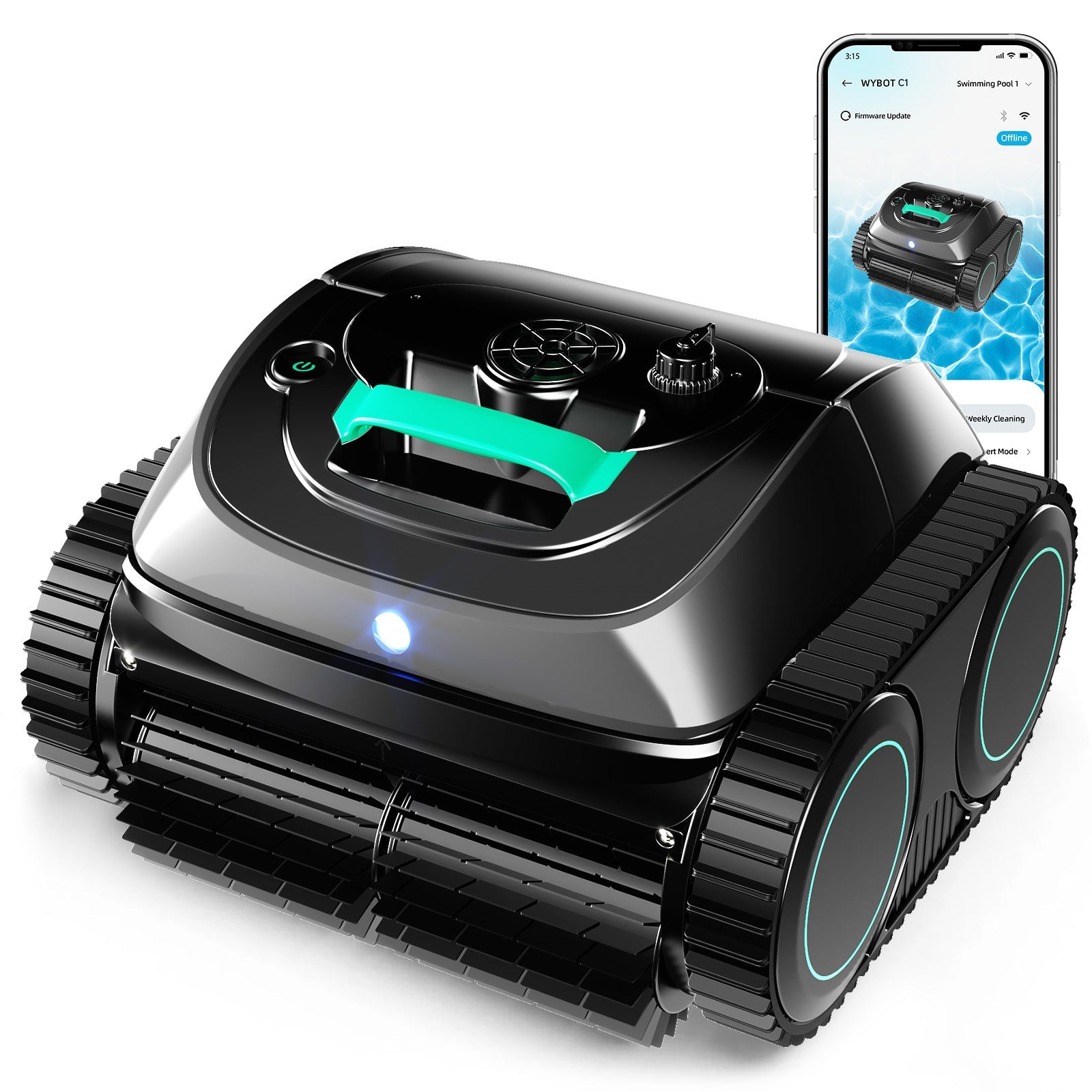 WYBOT C1 Roboter-Poolreiniger mit App-Steuerung